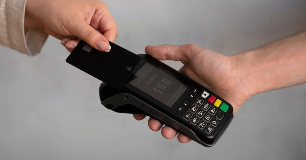 como usar máquina de cartão